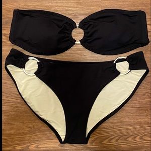 Banana Republic Swim black two piece size small